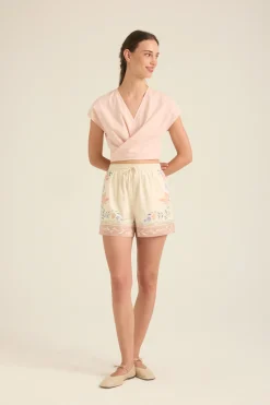 Modal-Cotton Wrap Top