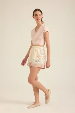 Modal-Cotton Wrap Top