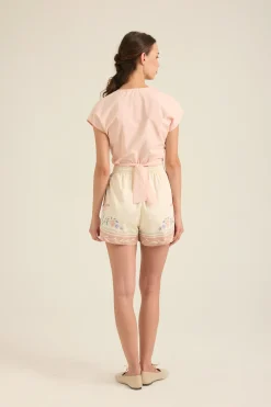 Modal-Cotton Wrap Top