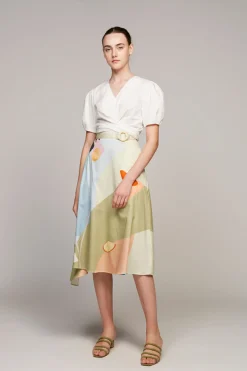 Morning Asymmetrical Midi Skirt
