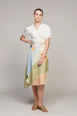 Morning Asymmetrical Midi Skirt