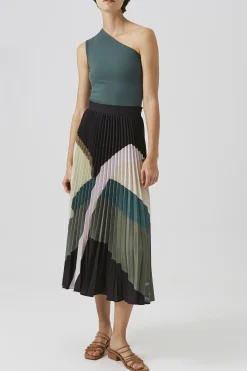 Mountains Pleated Skirt