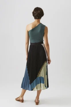 Mountains Pleated Skirt