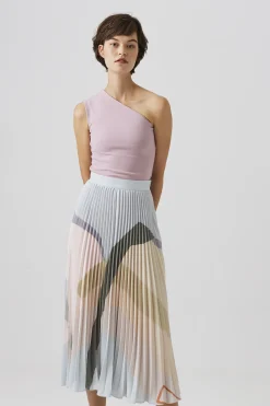Mountains Pleated Skirt