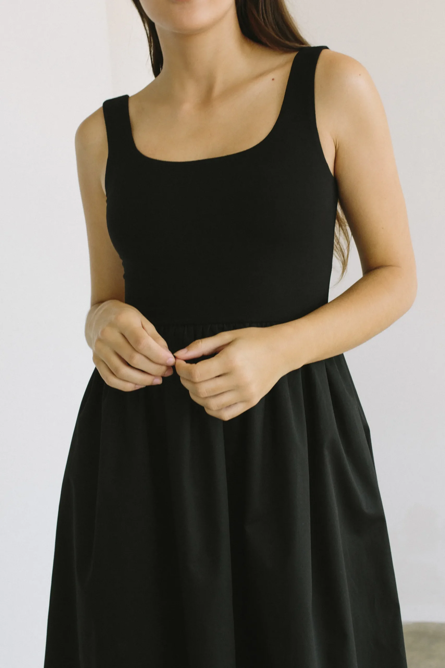 Organic Cotton Jersey Midi Dress