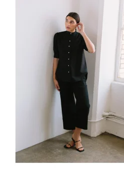Organic Cotton Mandarin Collar Shirt
