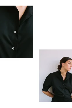 Organic Cotton Mandarin Collar Shirt