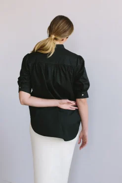 Organic Cotton Mandarin Collar Shirt