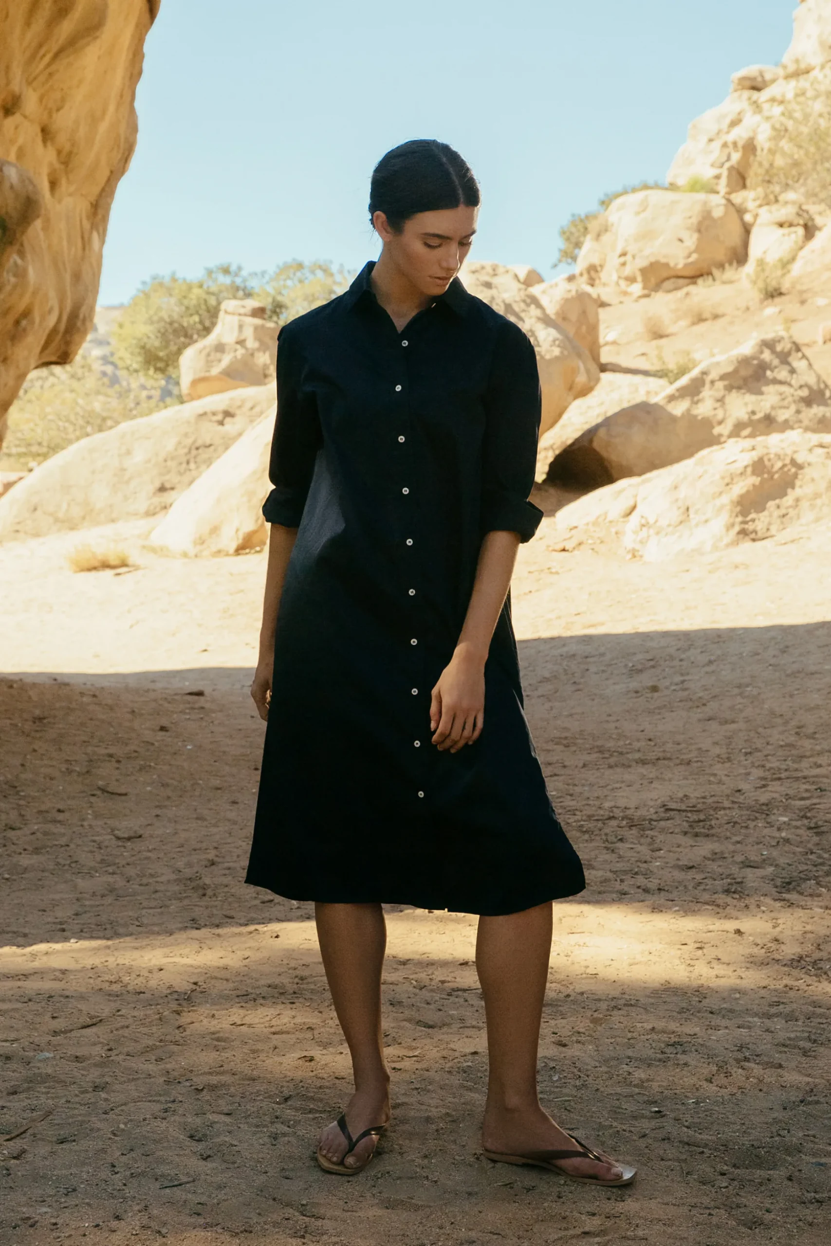 Organic Cotton Oversized Shirt Dress