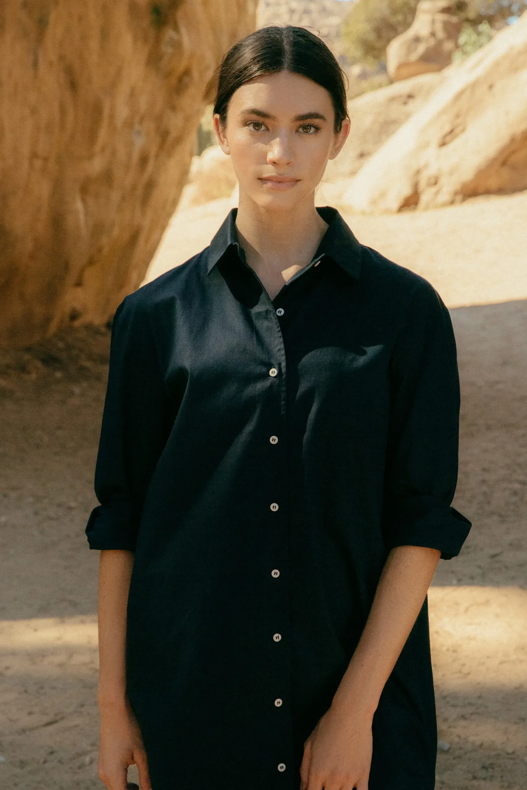 Organic Cotton Oversized Shirt Dress