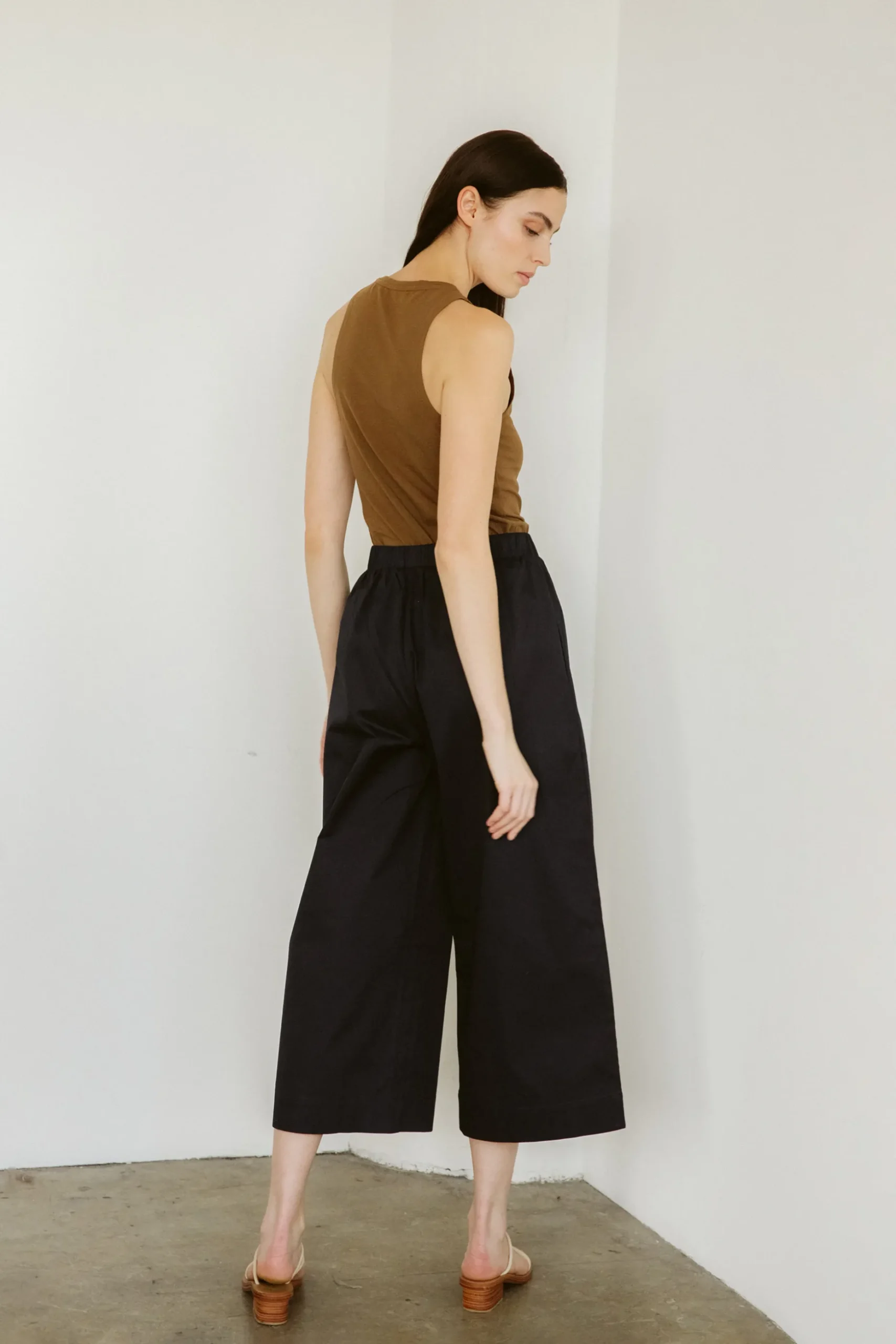 Organic Cotton Pleat Culottes