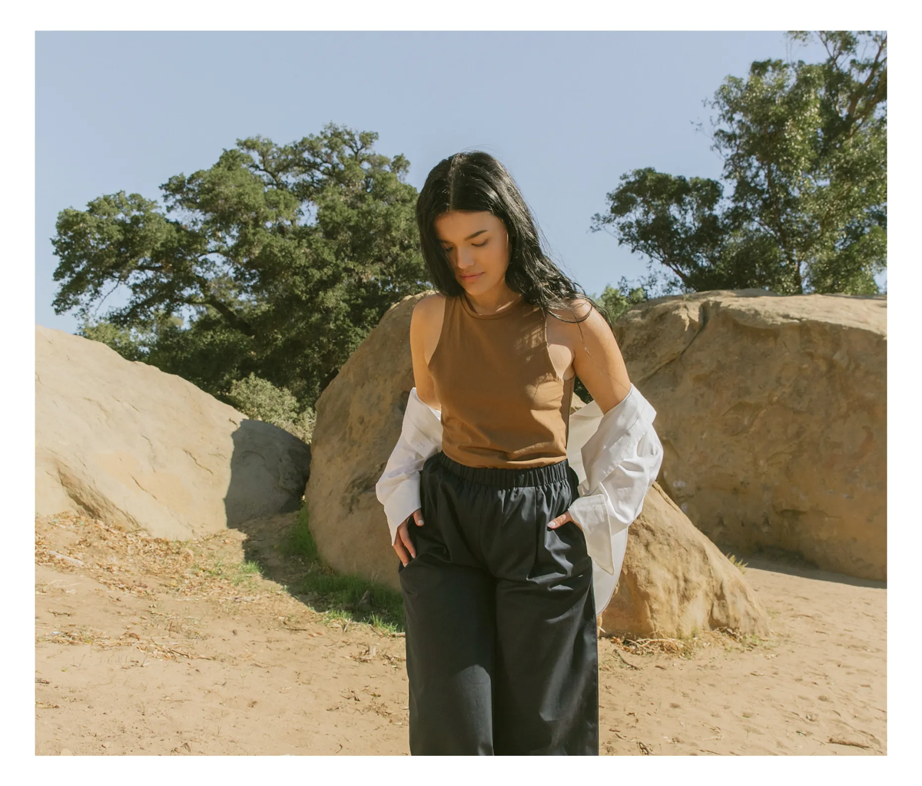 Organic Cotton Pleat Culottes