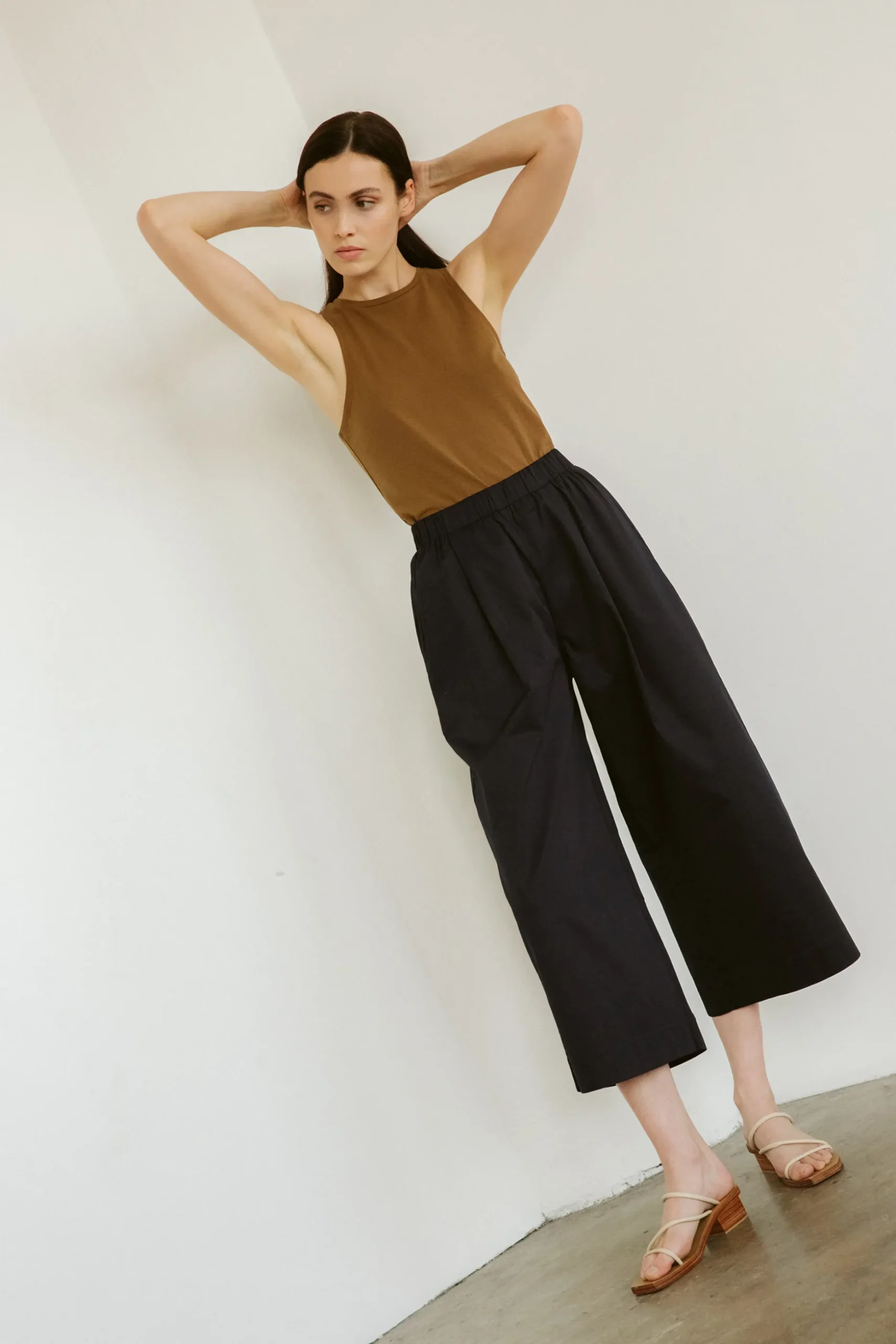Organic Cotton Pleat Culottes