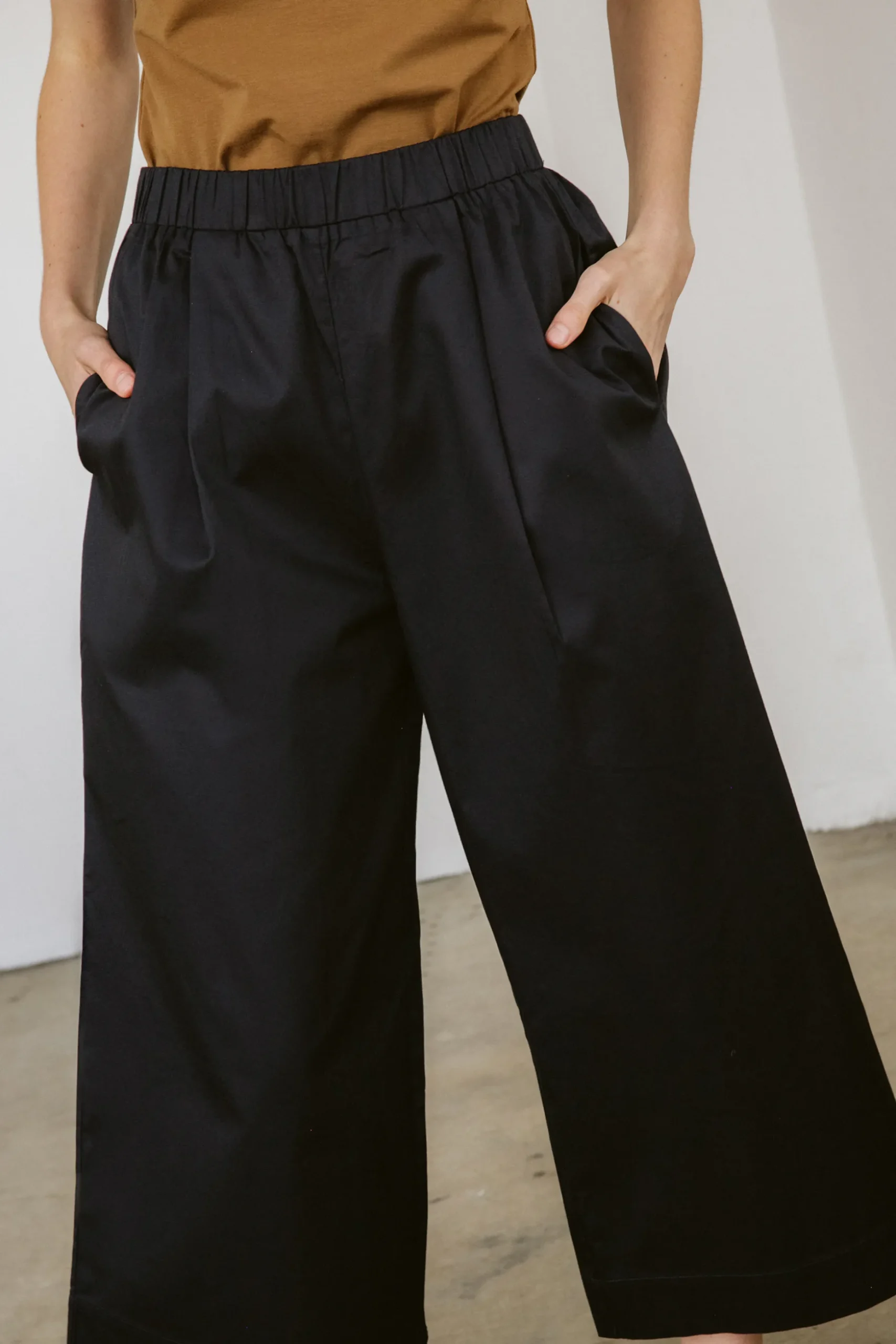 Organic Cotton Pleat Culottes