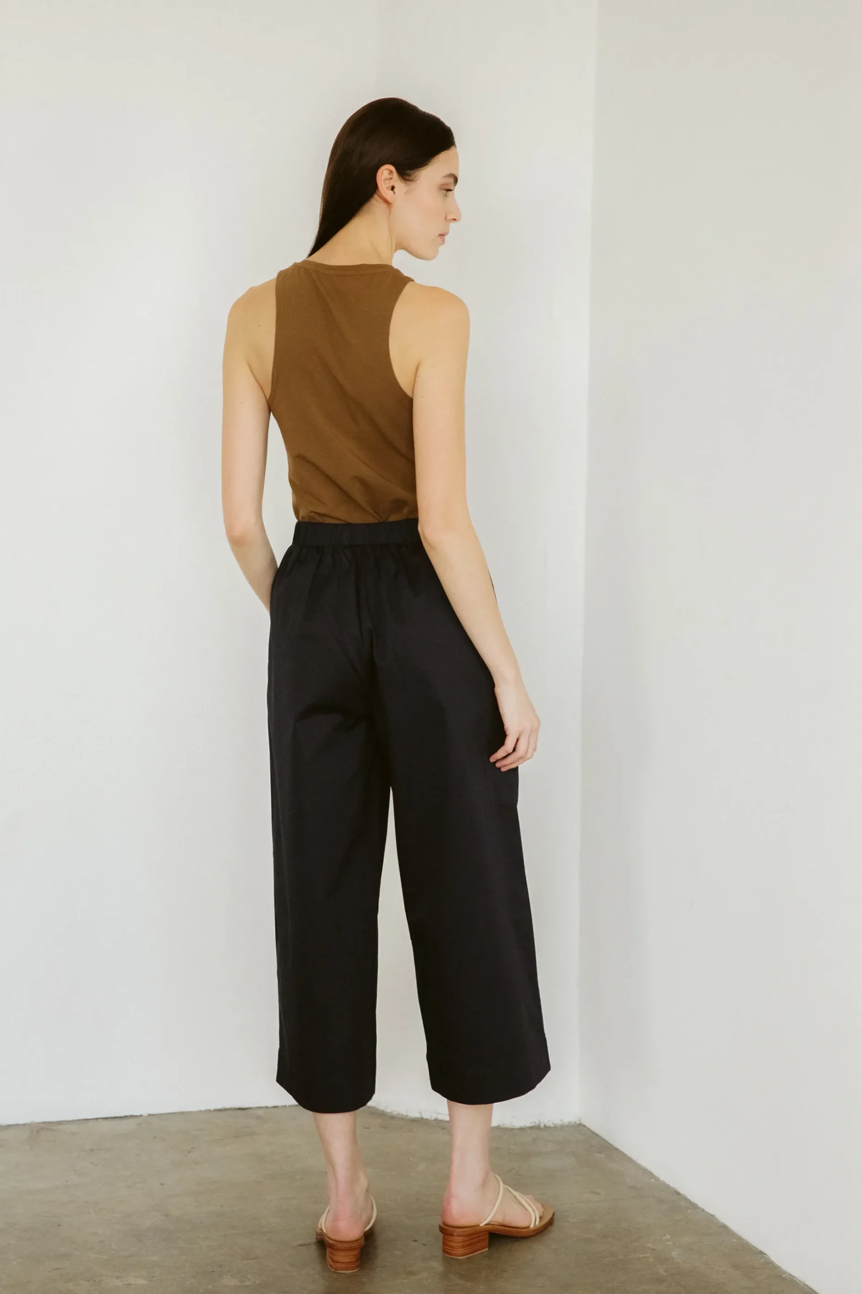 Organic Cotton Pleat Culottes