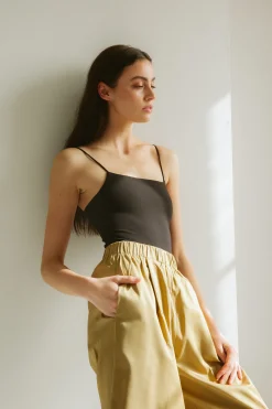 Organic Cotton Pleat Culottes