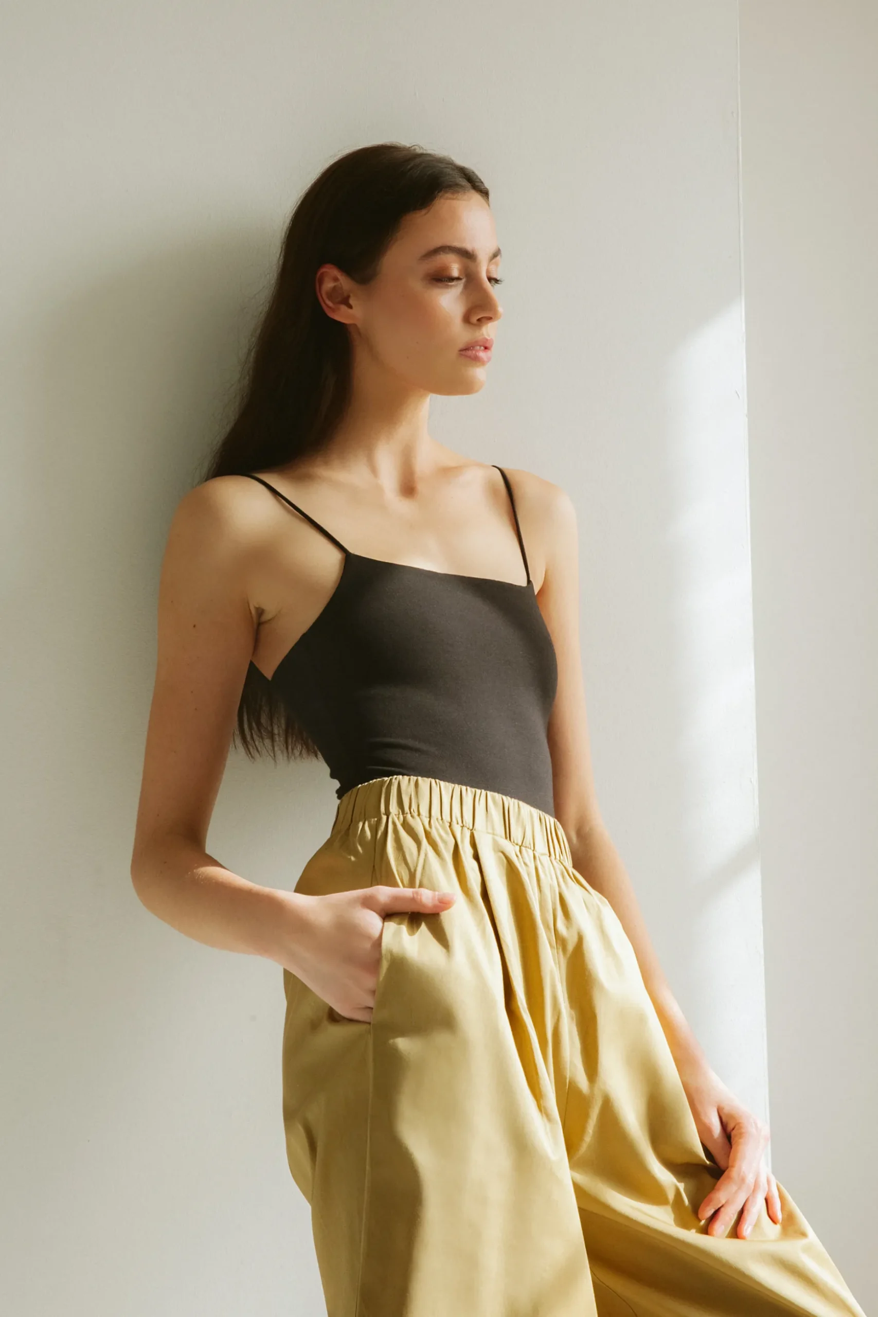Organic Cotton Pleat Culottes