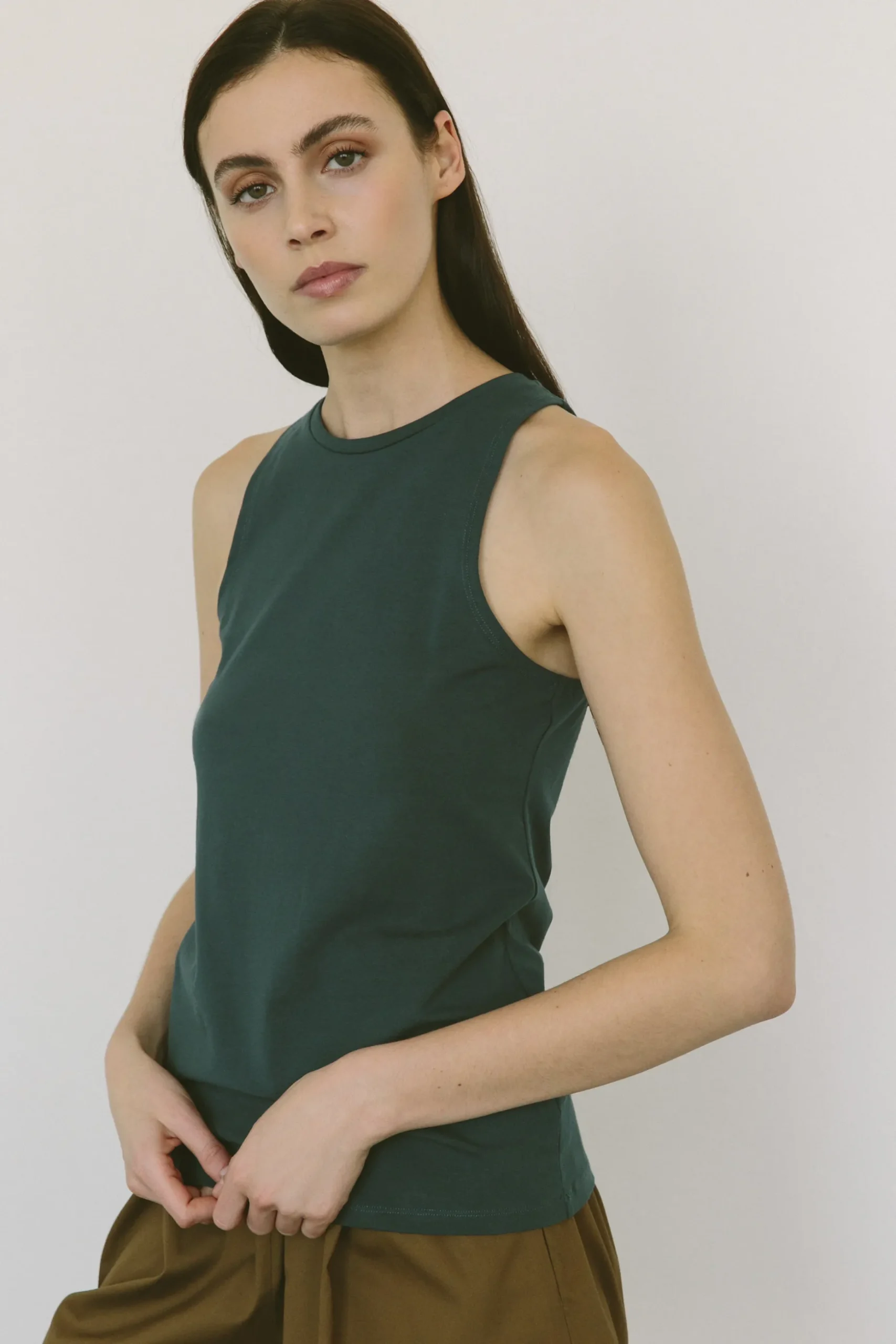 Organic Jersey Sleeveless Tank