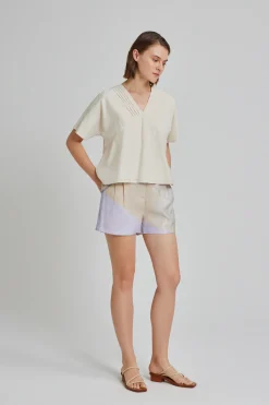 Pintuck Rayon Top
