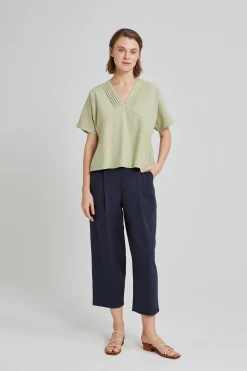 Pintuck Rayon Top