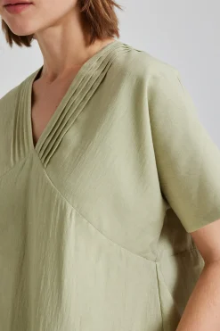 Pintuck Rayon Top