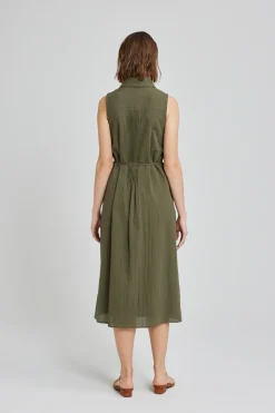 Pintuck Shirt Dress