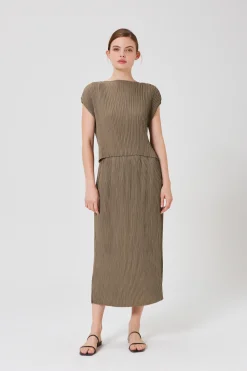 Pleated Kaftan Top