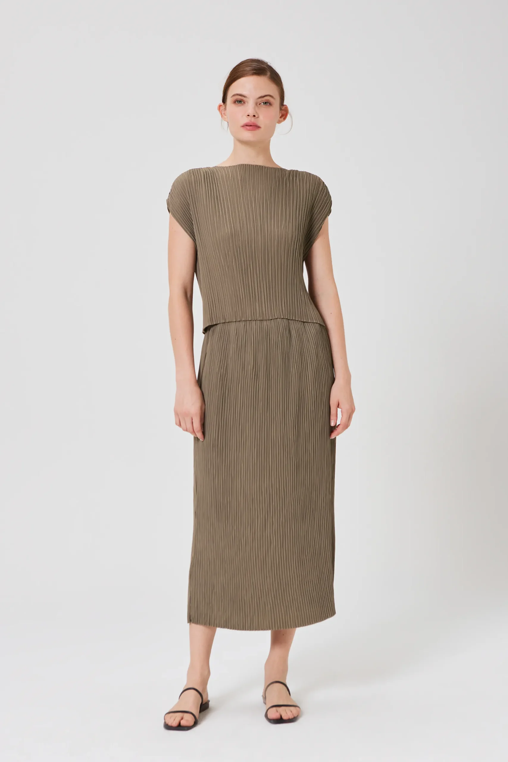Pleated Kaftan Top