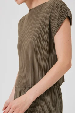 Pleated Kaftan Top