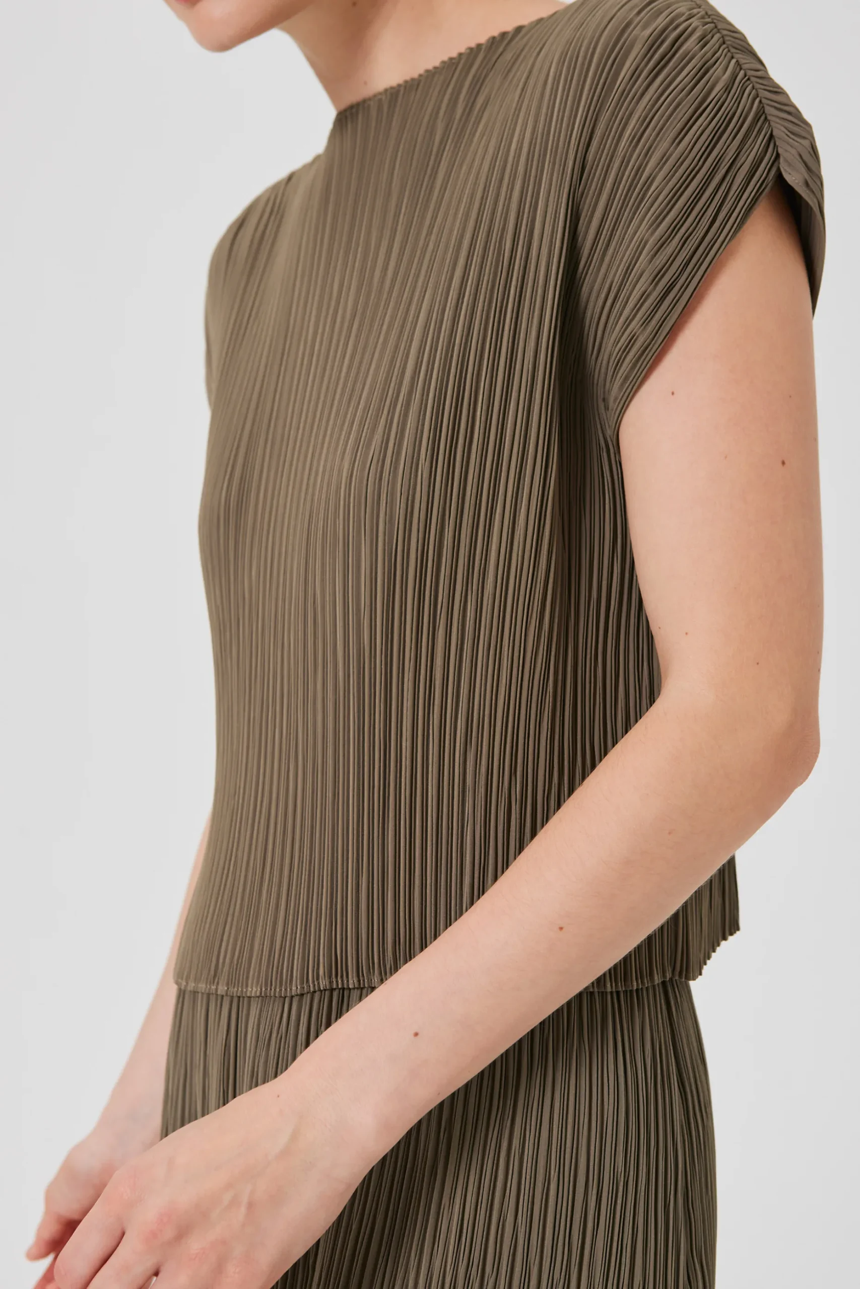 Pleated Kaftan Top