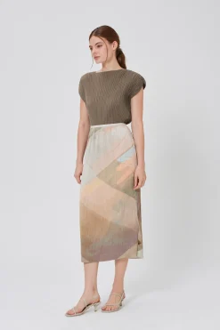 Pleated Kaftan Top