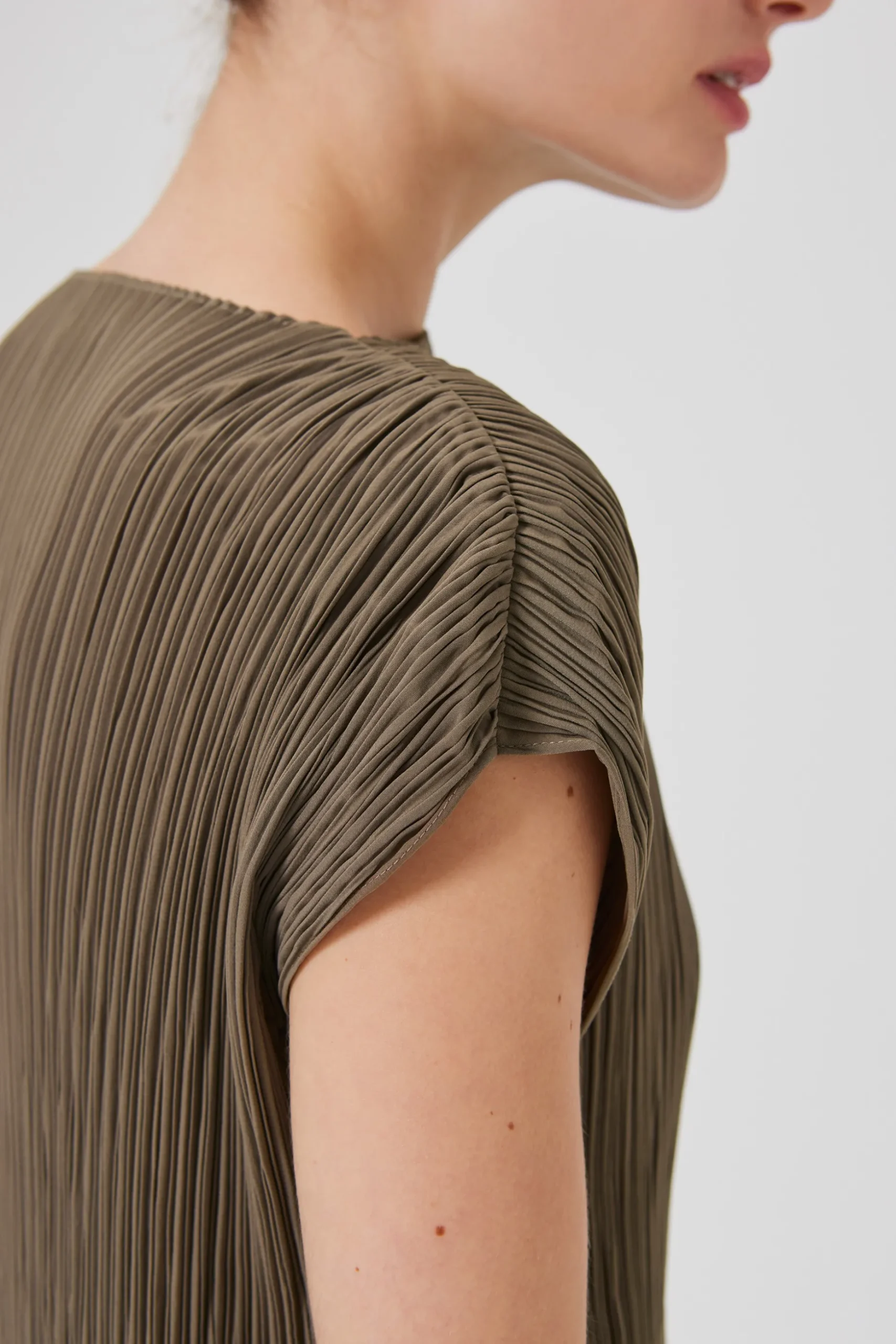 Pleated Kaftan Top