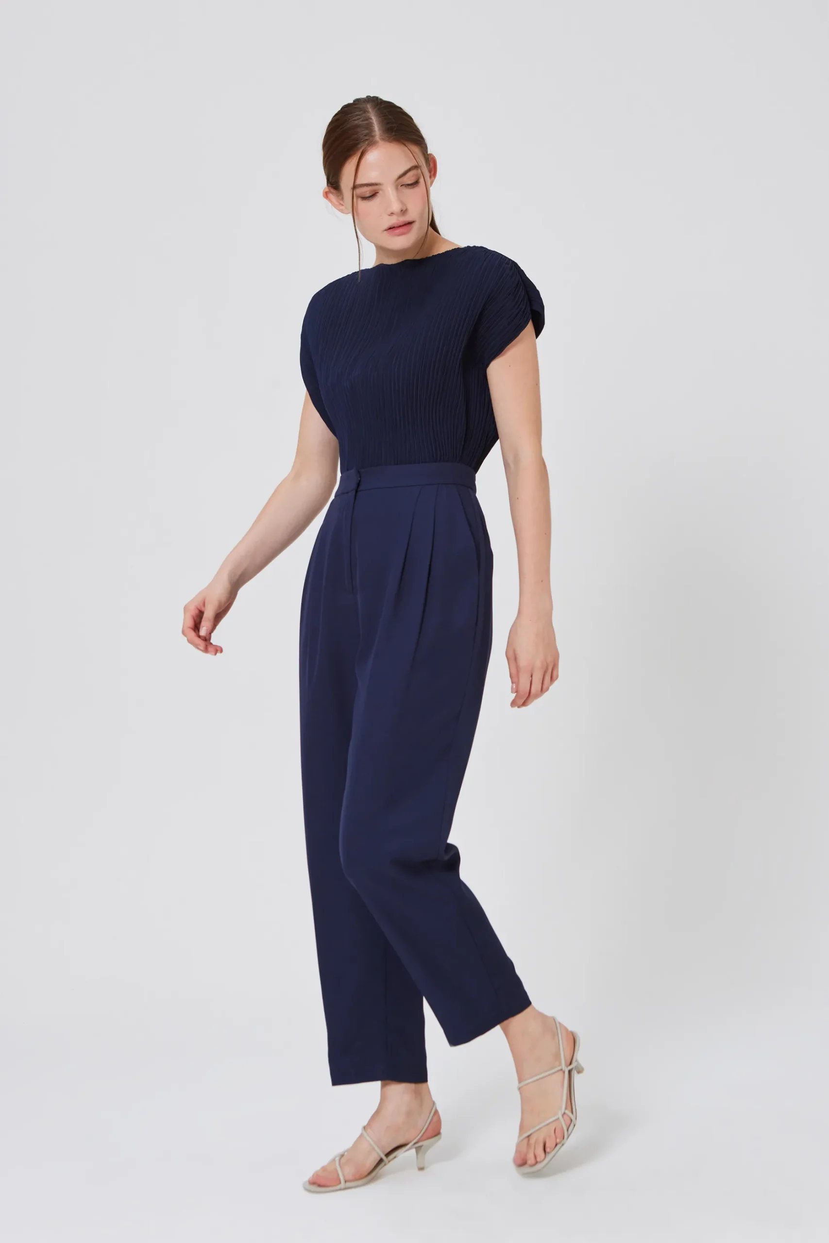 Pleated Kaftan Top