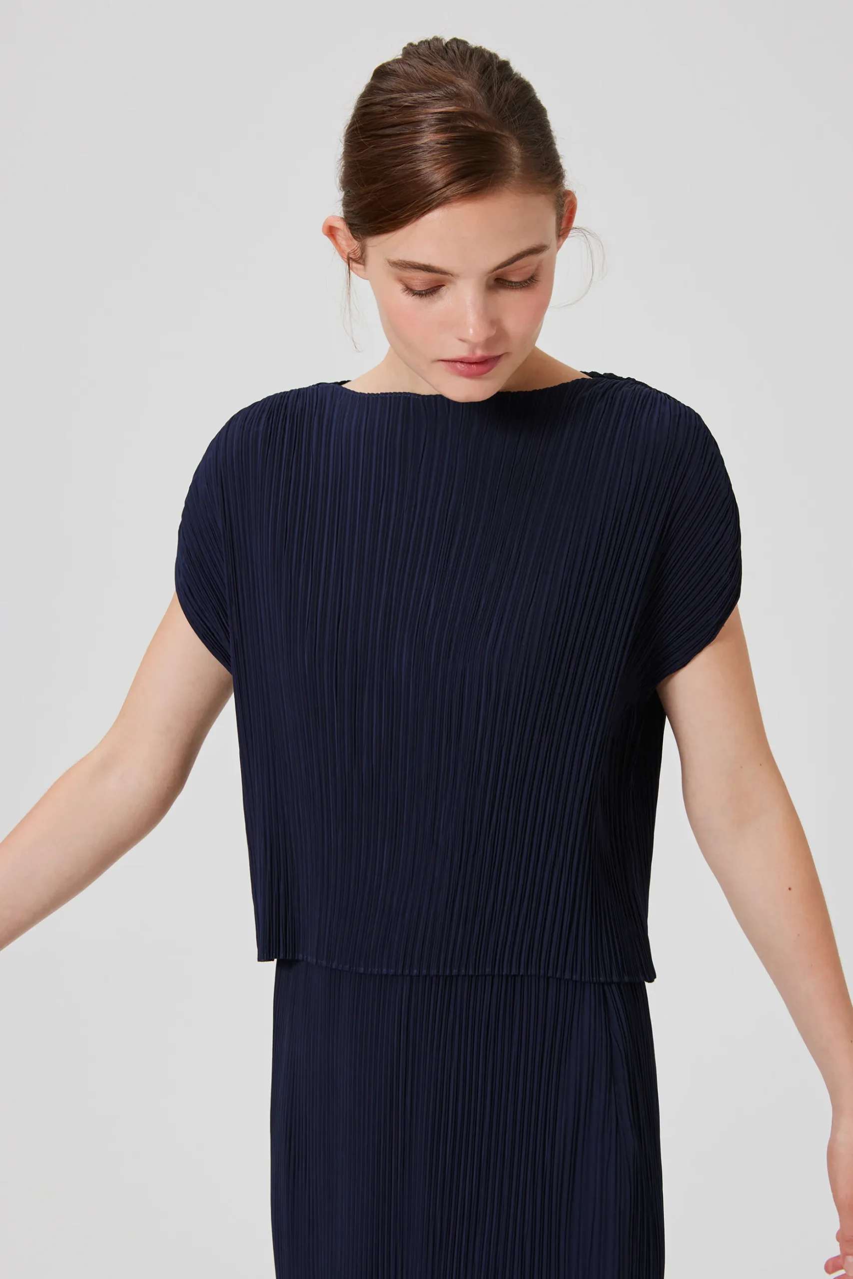 Pleated Kaftan Top