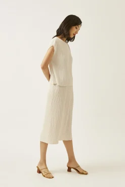 Pleated Kaftan Top