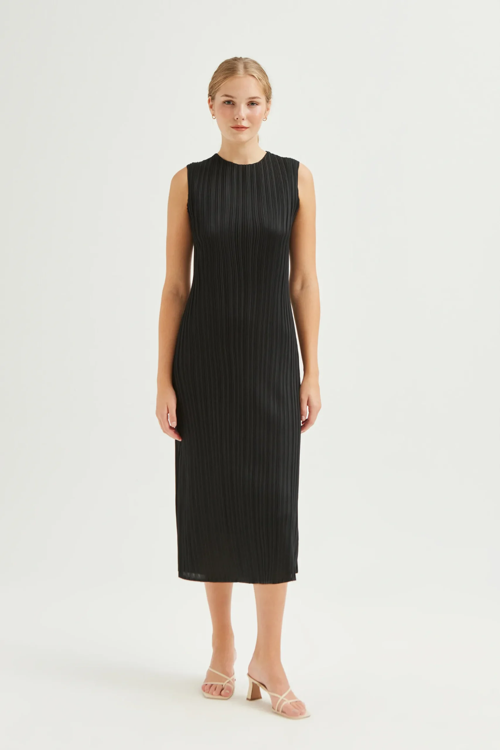 Plissé Pleated Dress