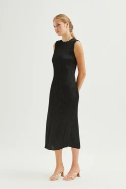 Plissé Pleated Dress