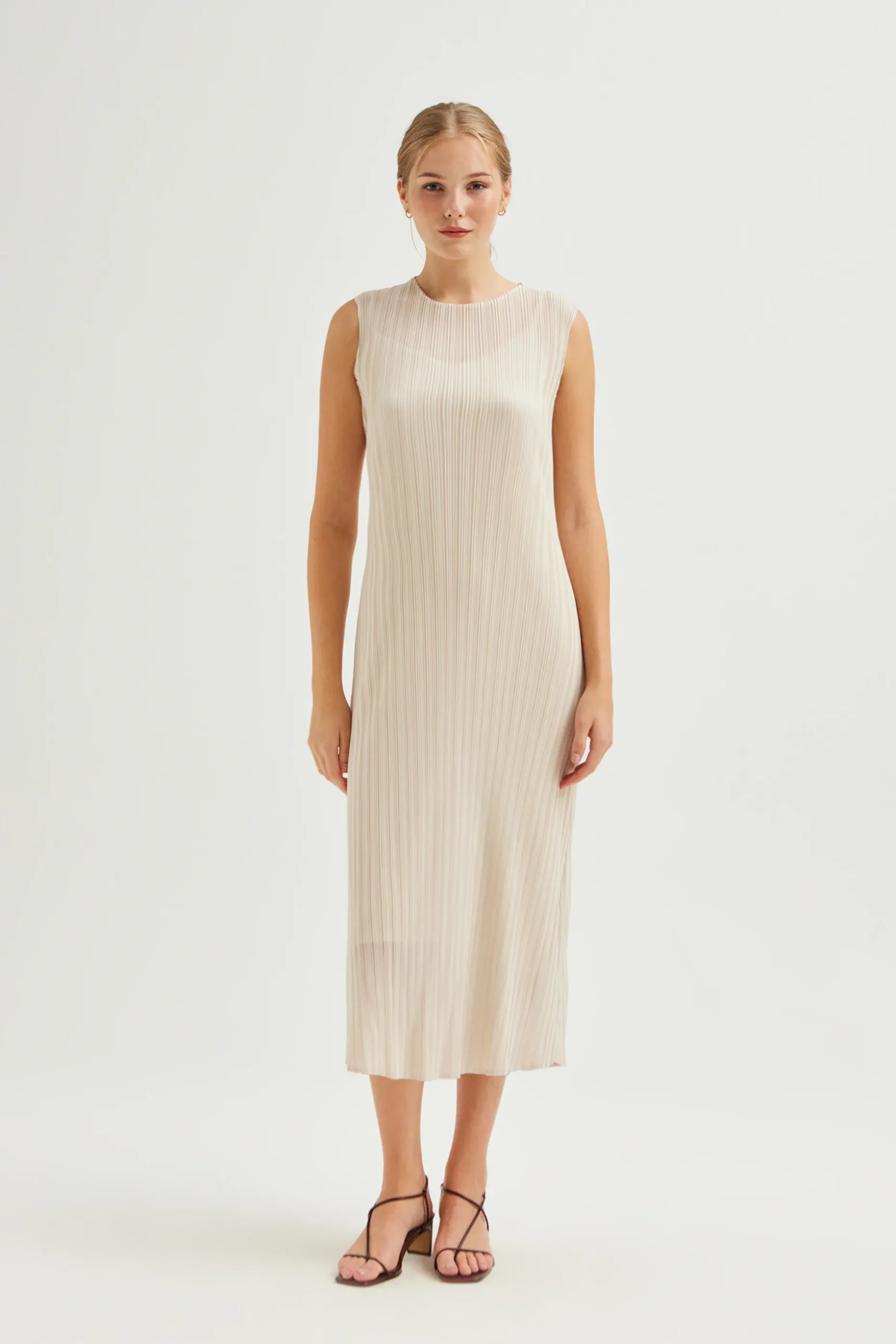 Plissé Pleated Dress
