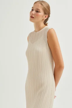 Plissé Pleated Dress