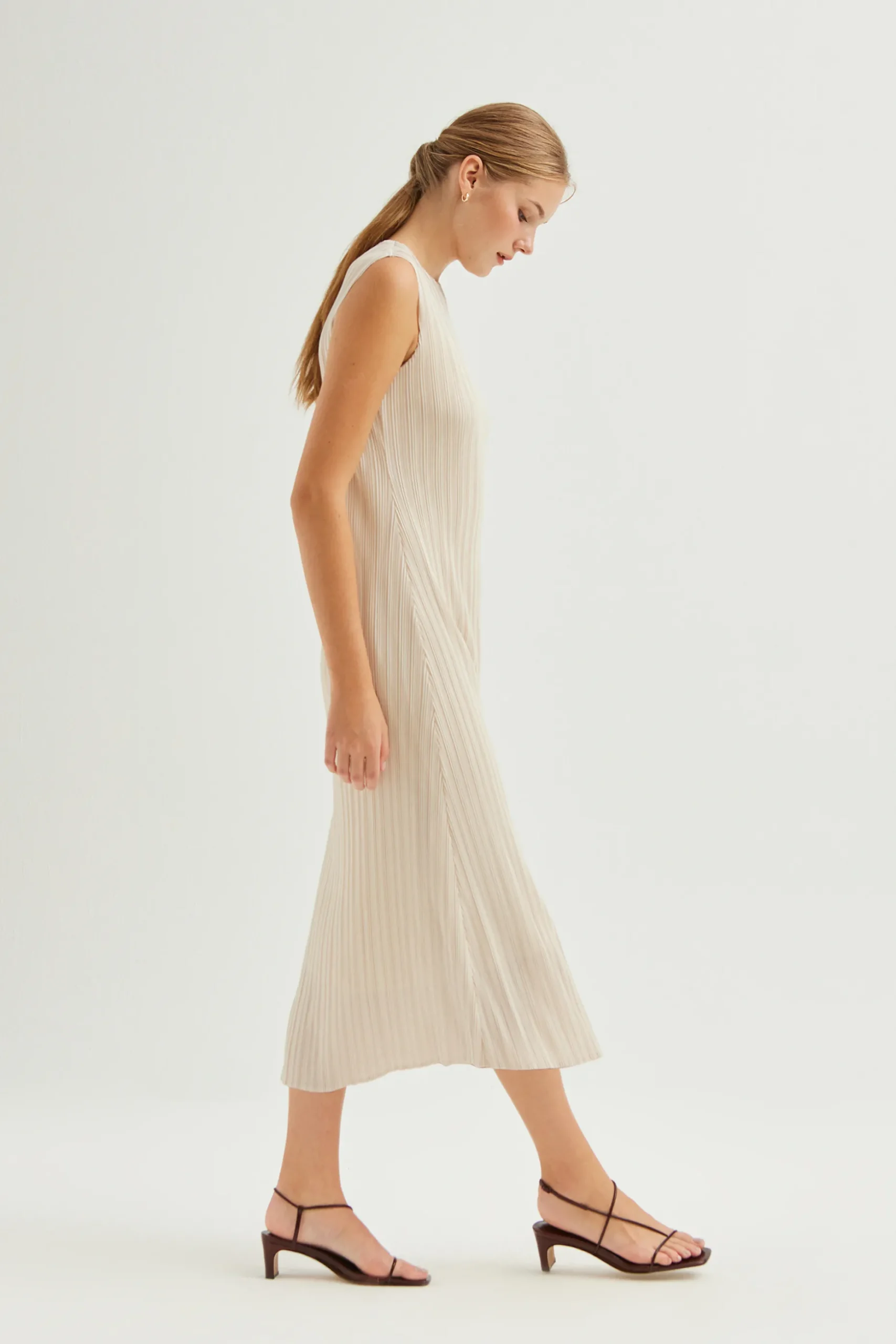 Plissé Pleated Dress