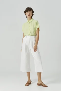 Raw Hem Culottes