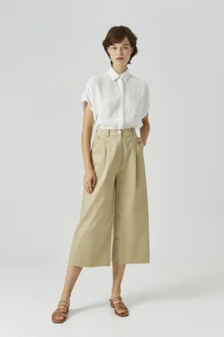 Raw Hem Culottes