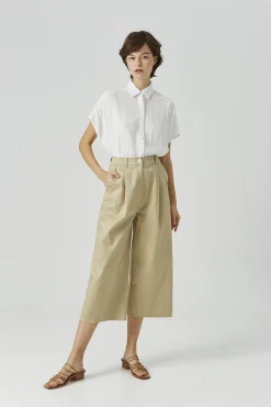 Raw Hem Culottes