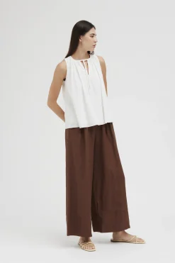 Rayon Gathered Tent Top