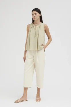 Rayon Gathered Tent Top