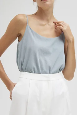 Rayon Gathered-Back Slip Cami