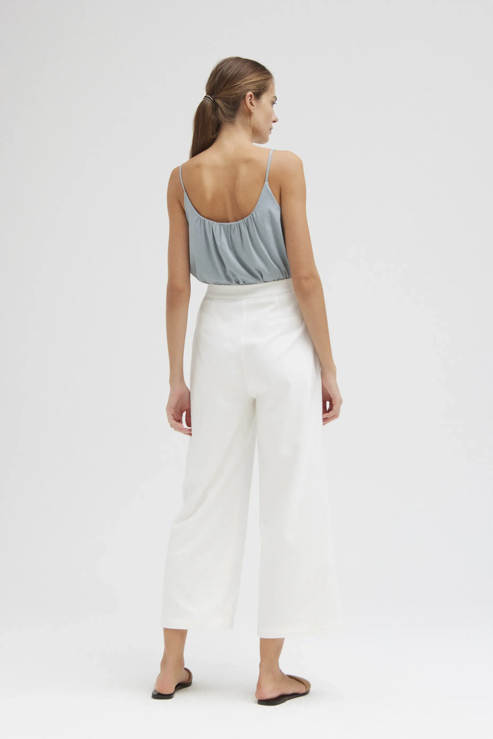 Rayon Gathered-Back Slip Cami