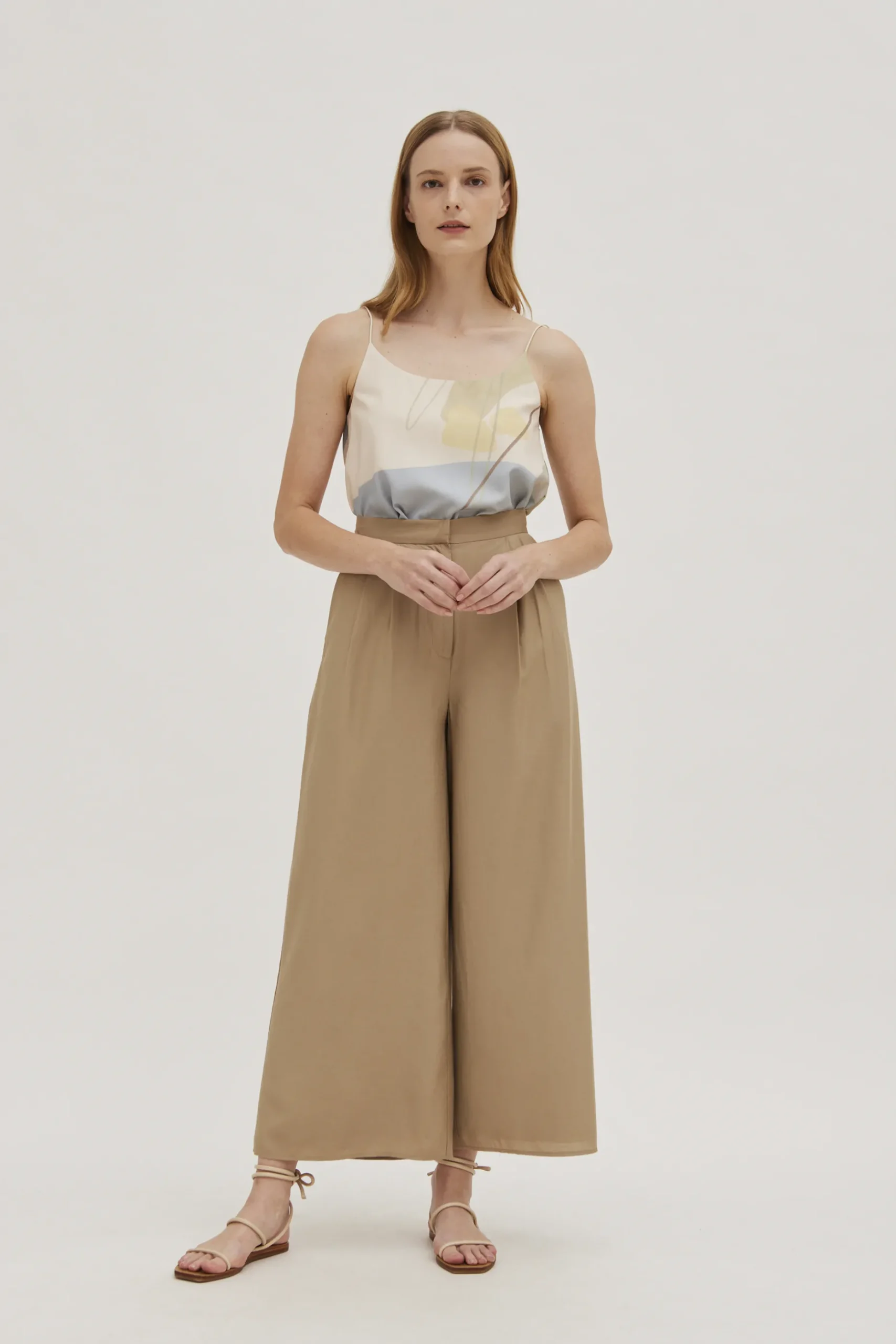 Rayon Wide-legged Pants