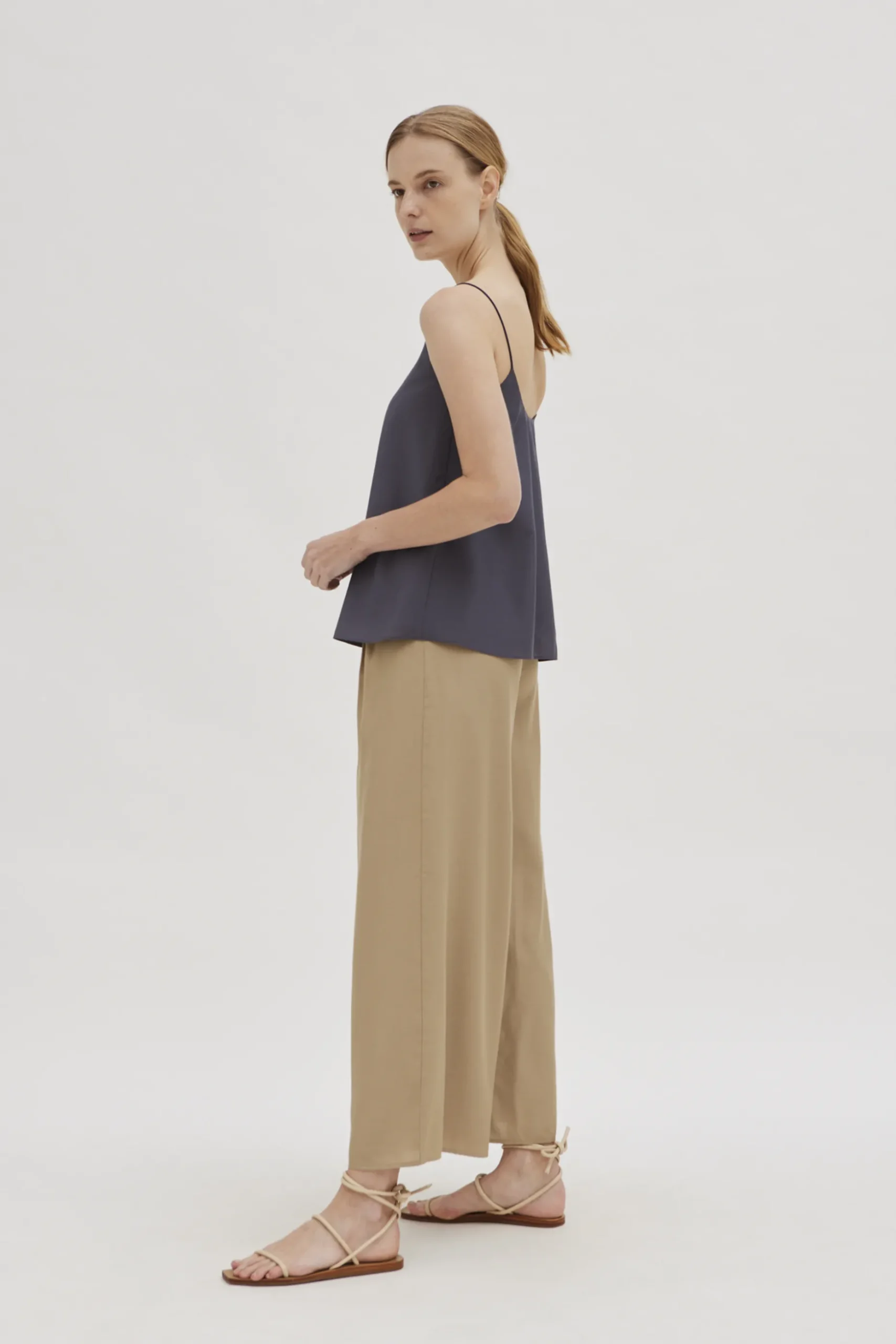 Rayon Wide-legged Pants