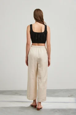 Relaxed Full-Length Linen Pants